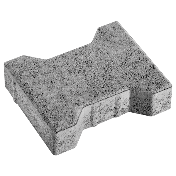 Pavé autobloquant non circulable - épaisseur 5 CM - Gris