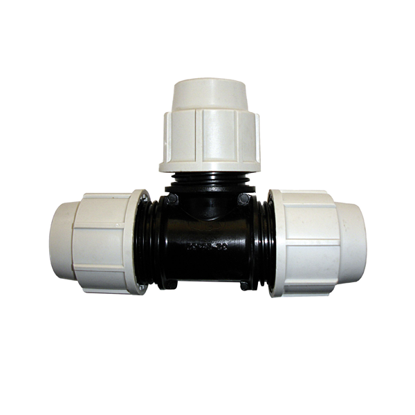 Raccord compression arrosage enterré Té Plasson égal Ø 25 mm