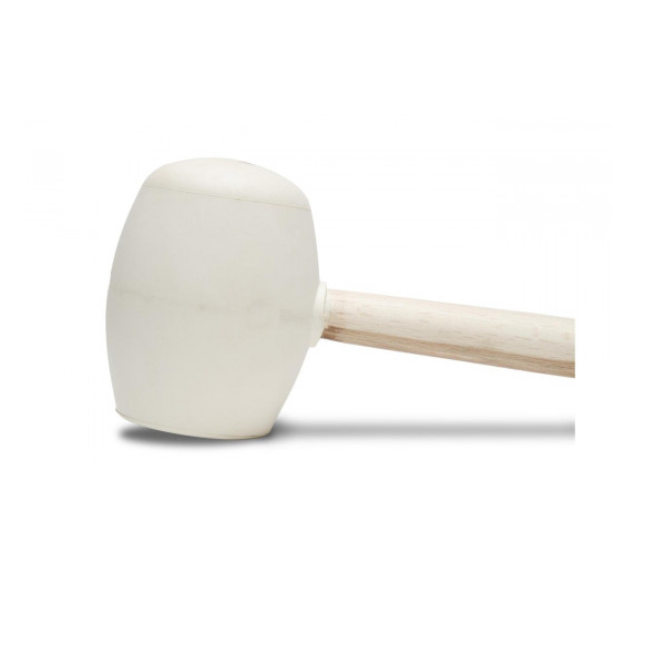 Maillet tête ronde et plate Rubi - Caoutchouc blanc 500gr