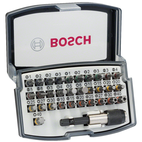 Coffret d'embouts de vissage avec porte-embout universel 32 pièces Bosch