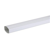 Tube de descente Nicoll TD95 Blanc pour gouttière Ovation - 4 M