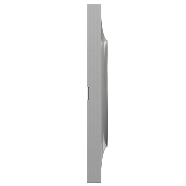 Plaque de finition double Schneider Odace Styl - aluminium
