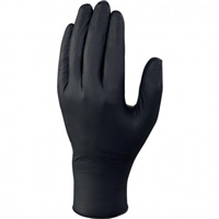 Gant à usage unique nitrile noir non poudré Taille 9 - Boîte de 100