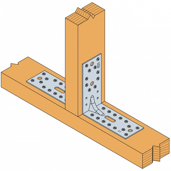 Grande équerre renforcée E9 65x152,5x154 mm Simpson Strong-Tie E9/2,5