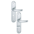 Poignée clé condamnation Atlanta Hoppe porte 40mm carré 7mm Alu argent