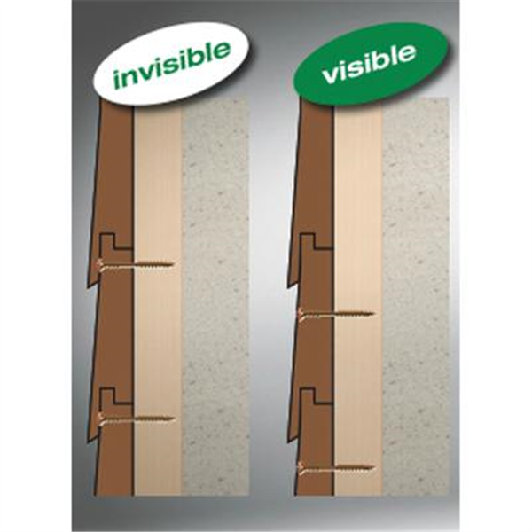 Vis de façade - 4.5x70mm double filetage tête bombée en inox A2