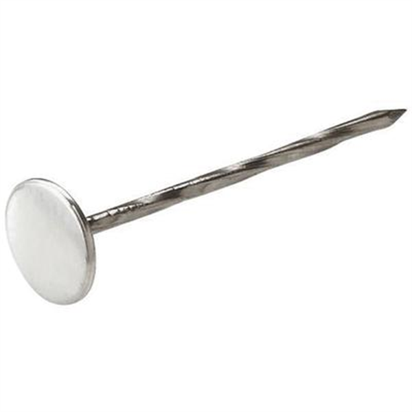 Clou calotin tige torsadée rives zinc Ø 1,6 x 50 mm acier zingué x250