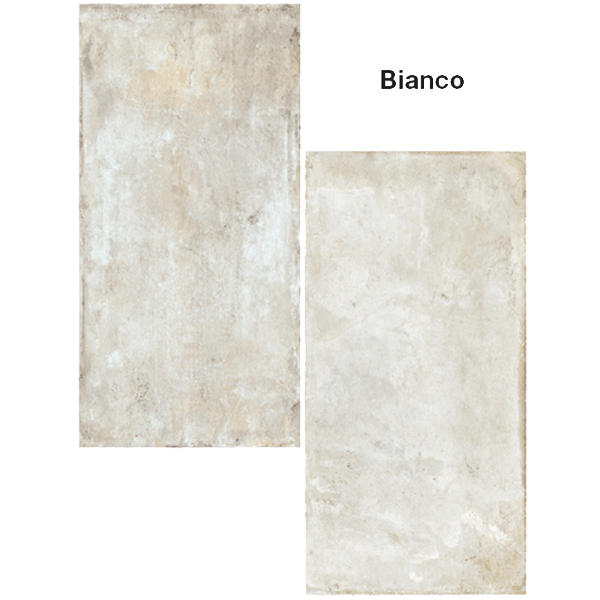 Carrelage sol extérieur effet "terre cuite" Cottoantico Grip - Bianco - 60 CM x 30 CM - Ép.9 MM