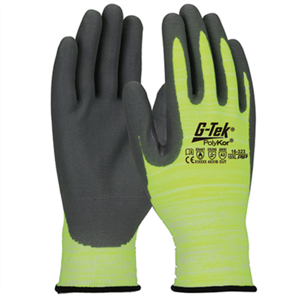 Gant anti-coupure haute visibilité enduction nitrile 9 16-323-CHA9