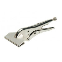 Pince étau bec plat 210 mm profondeur mâchoires 45 mm acier