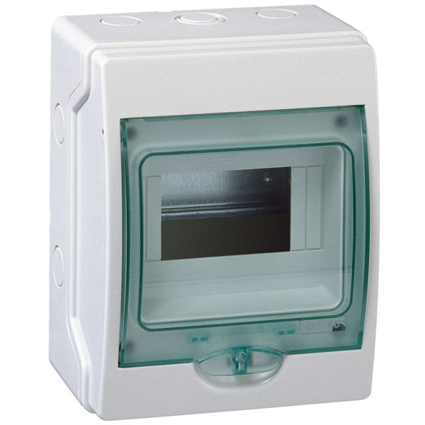 Mini coffret étanche Schneider Kaedra - 6 modules - gris clair - IP65