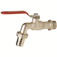 Robinet arrosage 20/27 Raccord nez boisseau sphérique 15/21 Laiton