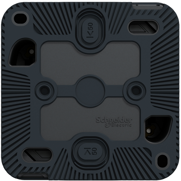 Poussoir en saillie lumineux Schneider Mureva Styl - anthracite