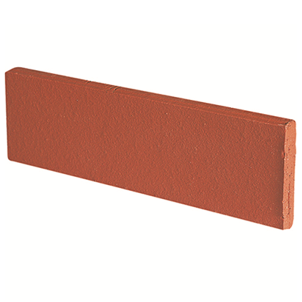 Plaquette de parement mural en terre cuite lisse Terreal Rouge orangé - 22 CMx5 CMx14 MM