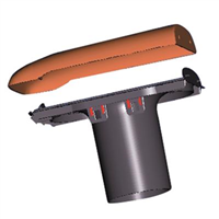 Kit de ventilation passive - Durovent - diamètre 110 mm - Rouge