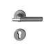 Ensemble rosace clé I Lecce Hoppe alu inox mat porte 35-45mm carré 7mm