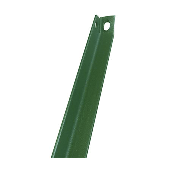 Jambe force plastifiée poteau clôture grillage souple Dirickx 2,25 mvert