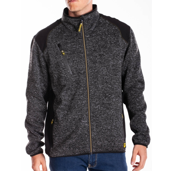 Sweat zippé Rica Lewis Richie -100 % polyester - gris et noir - taille L