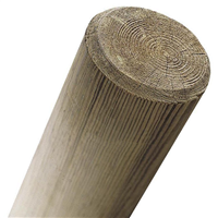 Rondin de bois fraisé en pin - traité classe 4 vert - 140 mm x 3,00 M