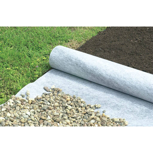 Géotextile non tissé Edia - polypropylène blanc - R. 8 kN - rouleau de 4 M x 25 M