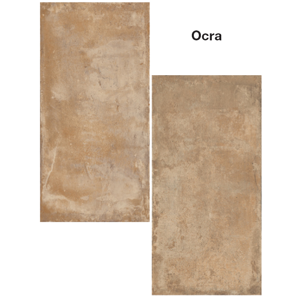 Carrelage sol extérieur effet "terre cuite" Cottoantico Grip - Ocra - 60 CM x 30 CM - Ép.9 MM