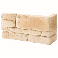 Chaine d'angle en pierre reconstituée pour parement mural Rocky Mountain Ton naturel - Longueur 31 cm x Largeur 10 cm - Hauteur 7.5 - 15 cm - Ép. 2 - 4 cm