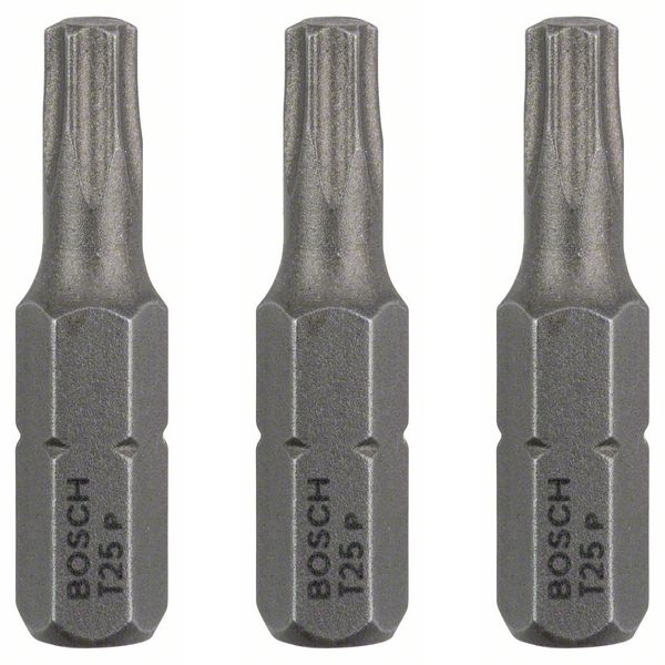 Embout de vissage Bosch extra-dure 6 pans 1/4" Torx T25 25 mm lot de 3