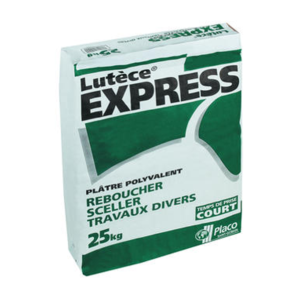 Plâtre polyvalent - Lutèce Express - prise rapide - sac de 25 kg