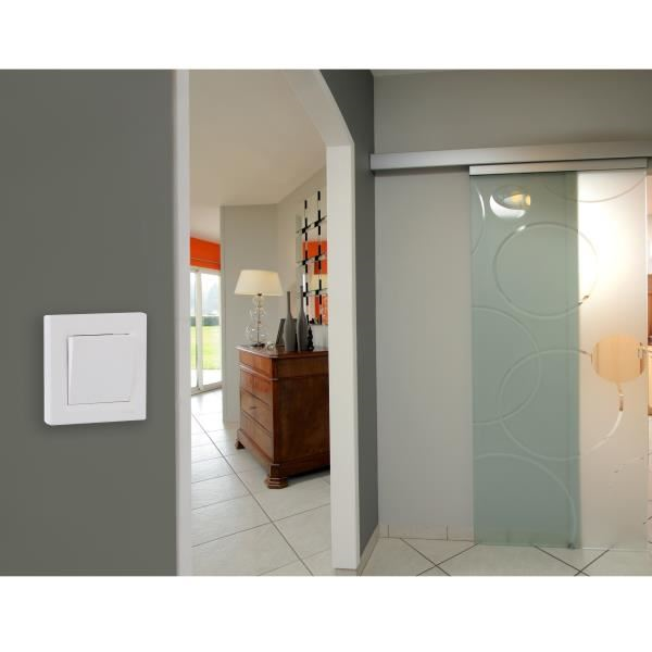 Va-et-vient Schneider Asfora complet - blanc - 10 A - 230 V - lot de 5