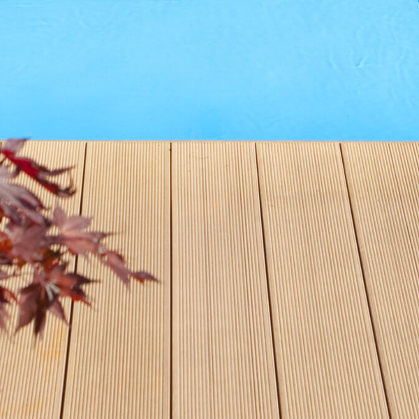 Lame de terrasse en composite Beige noix - Twinson Essential XL - 20,00 MM x 180 MM - longueur 4,00 M