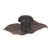 Chapeau de ventilation avec collerette d'étanchéité - diamètre 100 mm - anthracite