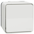 Interrupteur poussoir en saillie Schneider Mureva Styl complet blanc