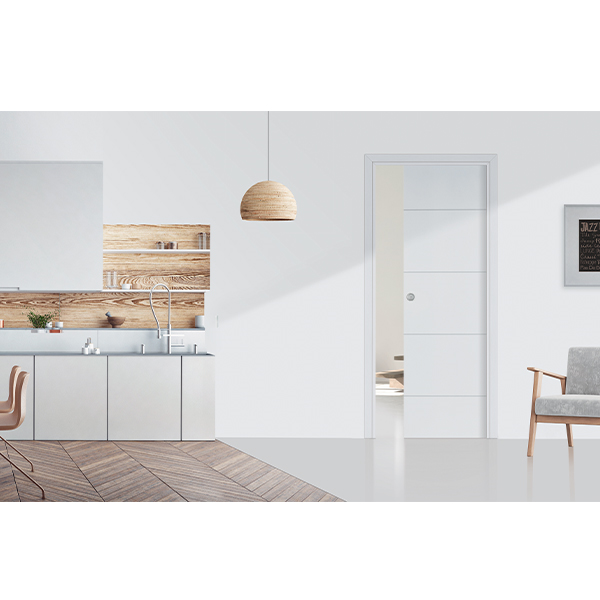 Châssis à galandage Gypso pour porte coulissante - Haut. 204 CM x larg. 83 CM - cloison en plaque de plâtre
