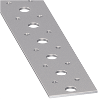 Plat perforé acier profilé froid PAF galvanisé 40 x 2 mm 1 m CQFD