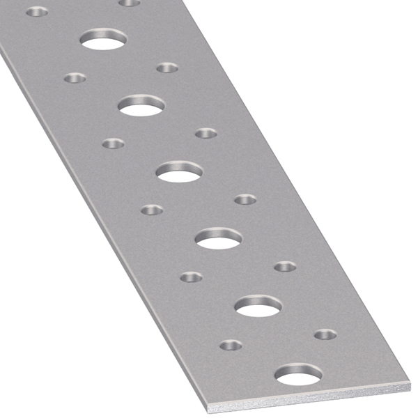 Plat perforé acier profilé froid PAF galvanisé 40 x 2 mm 1 m CQFD