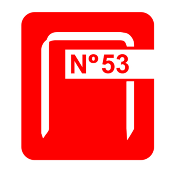 Agrafe en fil fin Rapid N°53 - longueur 8 mm - boîte de 5000