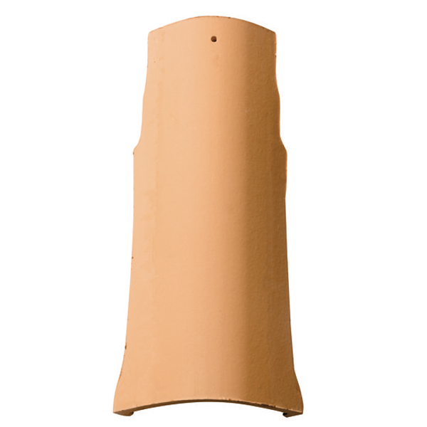 Tuile chapeau en terre cuite - Système Stop - pour toitures exposées au vent - Ocre