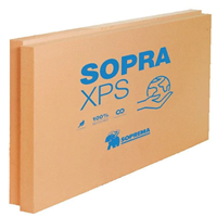 Panneau isolant pour toitures-terrasses - Sopra XPS SL - R.0,9 m².K/W - 1,25 M x 0,6 M - ép.30 MM