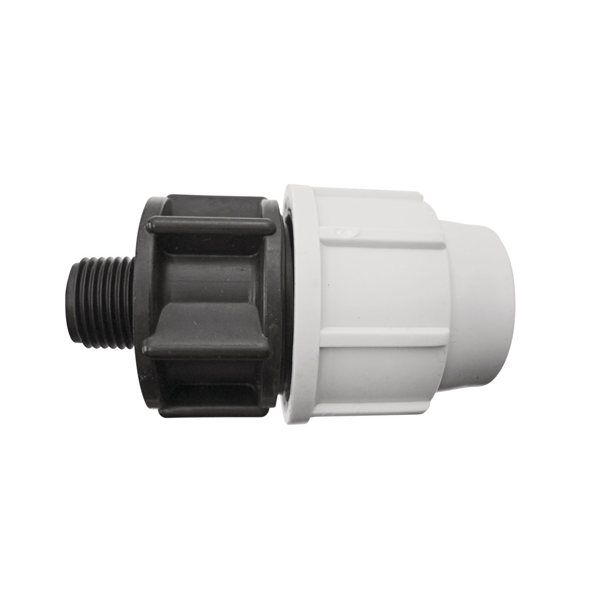Raccord compression arrosage enterré Mâle Plasson 20x27 3/4" Ø 25mm