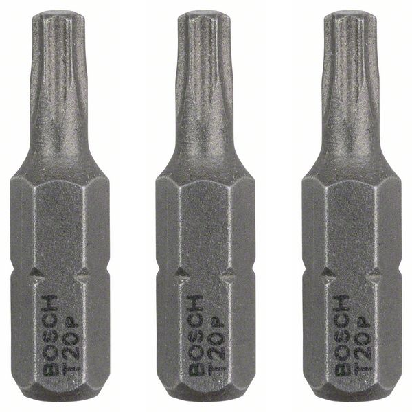 Embout de vissage Bosch extra-dure 6 pans 1/4" Torx T20 25 mm lot de 3