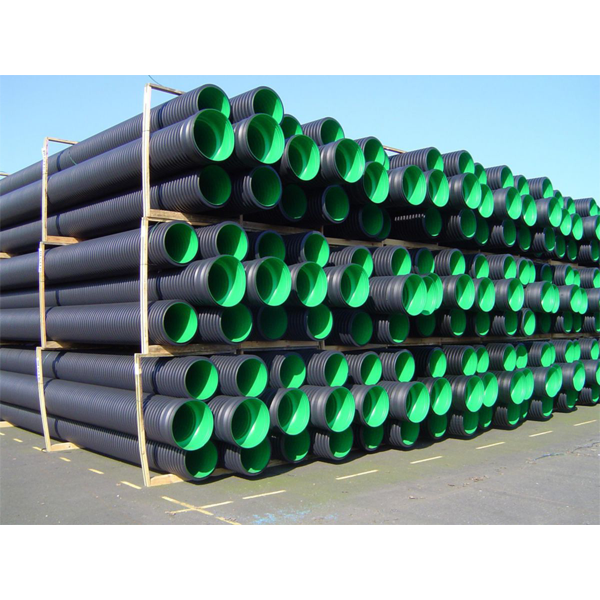 Tuyau Aquatub CR8 en PEHD usiné tulipe avec joints - double paroi annelée/lisse - diamètre 500 MM - longueur 6 M