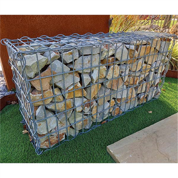 Gabion en kit à remplir avec montage en hélice - Zinc-Alu galvanisé - 100x30x50 cm - Maille 10x5 CM