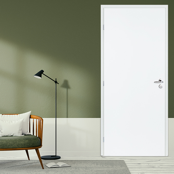 Bloc-porte blanc Plan Gypso - 204 CMx83 CM - droit poussant
