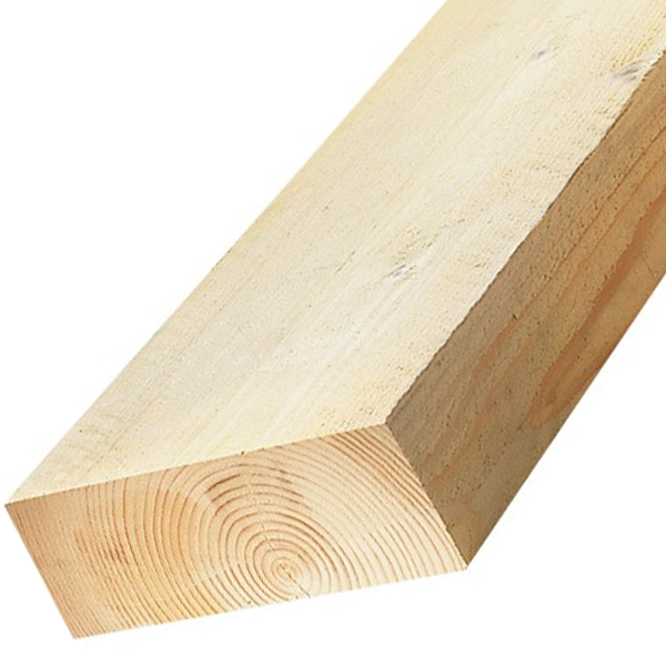 Bastaing en sapin traité classe 2 - bois de charpente - 200 MM x 63 MM - longueur 5,00 M