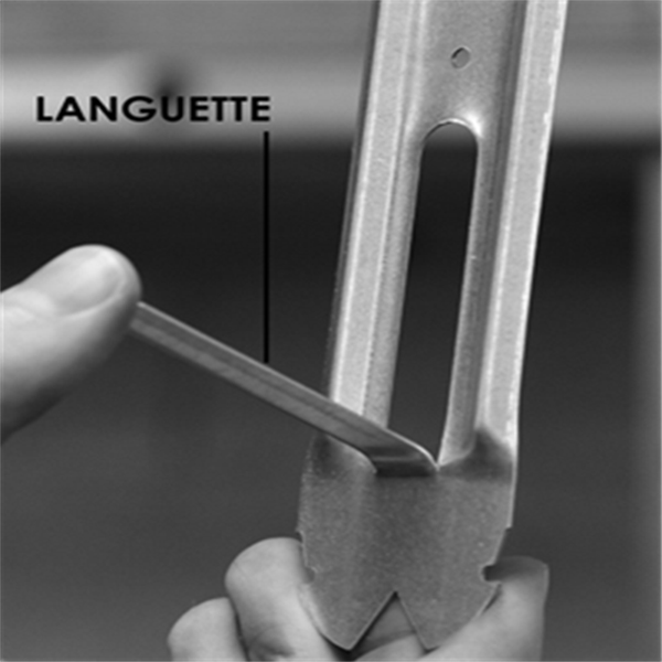 Suspente universelle renforcée Gypso acier galvanisé - fourrure F45 longueur 30,0 CM - boîte de 50