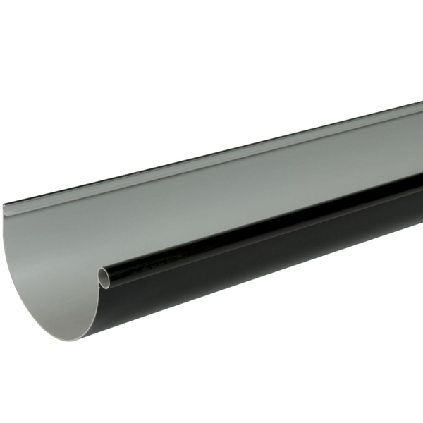 Gouttière demi-ronde Nicoll LG25 Noir - développé 250 mm x 4 M