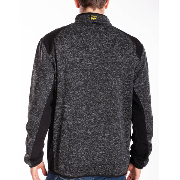Sweat zippé Rica Lewis Richie -100 % polyester - gris et noir - taille L