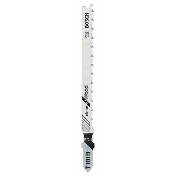 Bosch Lame de scie sauteuse pour bois T 101 B jeu de 5 lames 2608630030