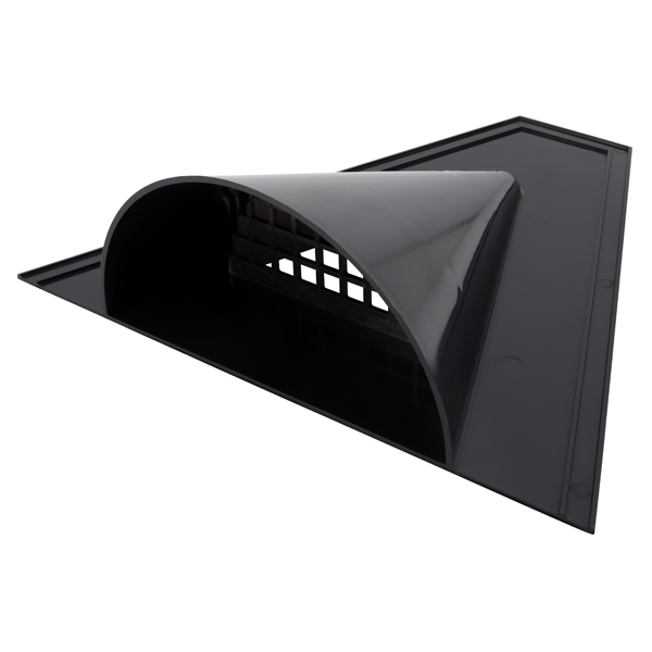 Chatière de ventilation demi-ronde sur plage trapézoïdale - gris anthracite