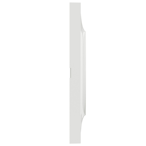 Plaque de finition quadruple Schneider Odace Styl - blanc brillant
